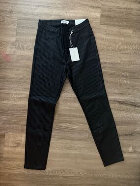 Cello Black Houndstooth Skinny Pants